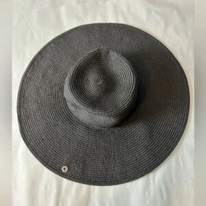 Peter Grimm Wide brim Black beach hat 0S Beach Boho Festival